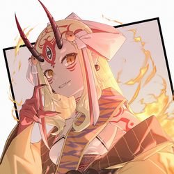 This is a pixiv picture whose title is 茨木童子.