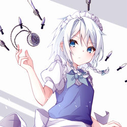 This is a pixiv picture whose title is 十六夜咲夜.
