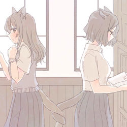 This is a pixiv picture whose title is 触れる.