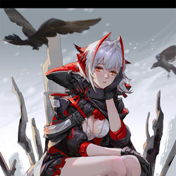 This is a pixiv picture whose title is アークナイツバトルイラコン-W.