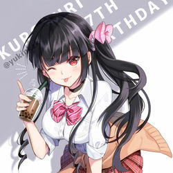 This is a pixiv picture whose title is ブレザー黒百合.