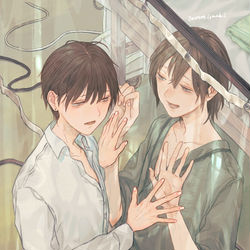 This is a pixiv picture whose title is 透明の向こう.