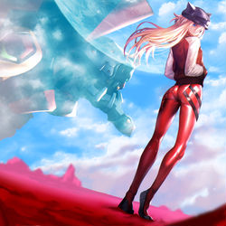 This is a pixiv picture whose title is エヴァQ.