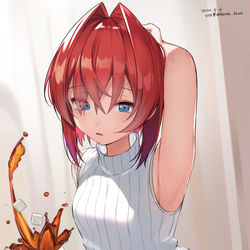 This is a pixiv picture whose title is ちょっとひと休みお姉さん.