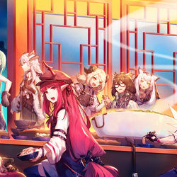 This is a pixiv picture whose title is 一緒に食べましょう！.