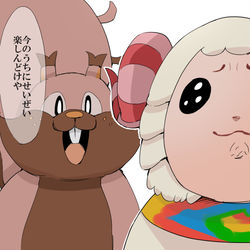 This is a pixiv picture whose title is 先輩からアドバイスを貰うちゃちゃまる.