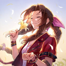 This is a pixiv picture whose title is エアリス.