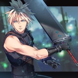 This is a pixiv picture whose title is クラウド.