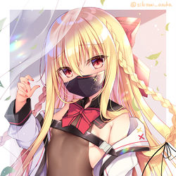 This is a pixiv picture whose title is マスクとうちの子.