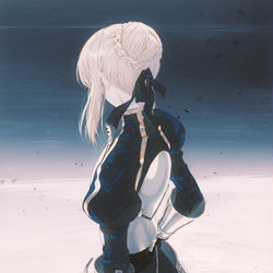 This is a pixiv picture whose title is 靑.