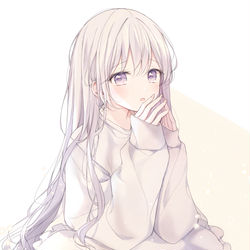 This is a pixiv picture whose title is 💜💜.