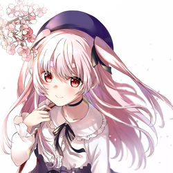 This is a pixiv picture whose title is 春のさくらうさちゃん.