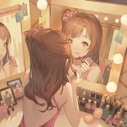 This is a pixiv picture whose title is メイクアップ.