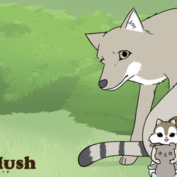 This is a pixiv picture whose title is Hush Hush バーチャル背景のご案内.