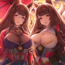 This is a pixiv picture whose title is 天城ねえさまと赤城.