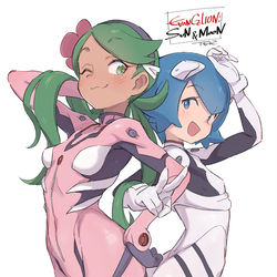 This is a pixiv picture whose title is エヴァンゲリオン劇場版:サン&ムーン.
