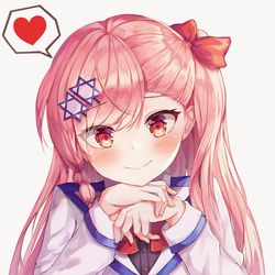 This is a pixiv picture whose title is 「愛してる指揮官...」.
