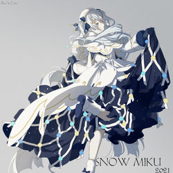 This is a pixiv picture whose title is 雪ミク2021候補❉Log２.