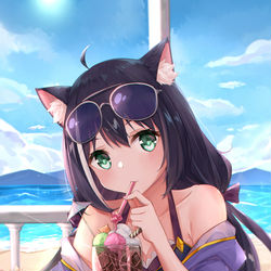 This is a pixiv picture whose title is 水着キャル~.