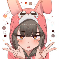 This is a pixiv picture whose title is 토끼잠옷누리 + 드레스다래.