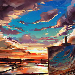 This is a pixiv picture whose title is 畫。畫.