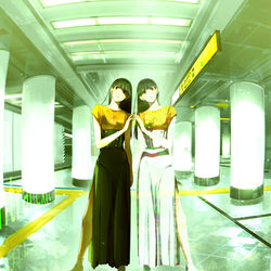 This is a pixiv picture whose title is Real or Fake.