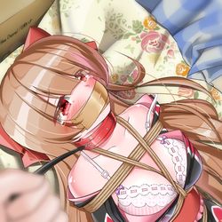 This is a pixiv picture whose title is 日野ハナちゃんの誕生日を縄でお祝い.