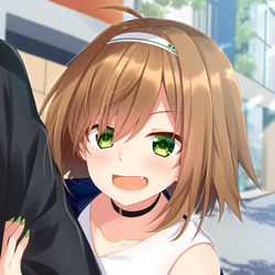 This is a pixiv picture whose title is 「もっと甘えさせてくれてもいいんですよ！」.
