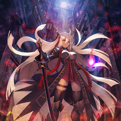 This is a pixiv picture whose title is 沖田オルタ.