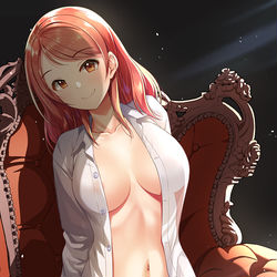 This is a pixiv picture whose title is 【155】彼シャツ.