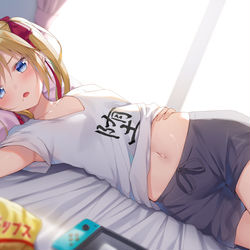 This is a pixiv picture whose title is 堕落.