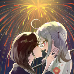 This is a pixiv picture whose title is 花火.