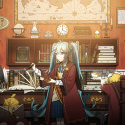 This is a pixiv picture whose title is VOCALOID魔法学校.