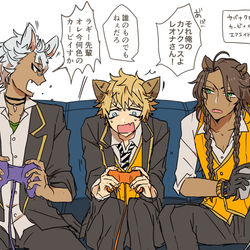 This is a pixiv picture whose title is サバナクローにゲームキューブを買い与える.