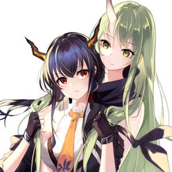 This is a pixiv picture whose title is Hoshiguma & Ch'en.