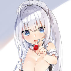 This is a pixiv picture whose title is ご主人様、お口を大きく開けてくださいね...っ.