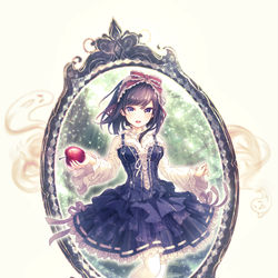 This is a pixiv picture whose title is 真赤な毒リンゴ.