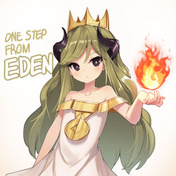 This is a pixiv picture whose title is one step from eden.