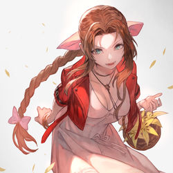 This is a pixiv picture whose title is エアリス.