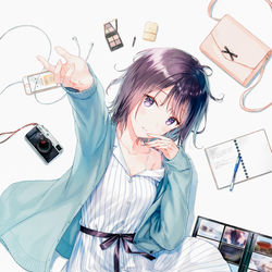 This is a pixiv picture whose title is 『三角の距離は限りないゼロ５』.