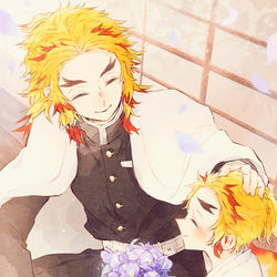 This is a pixiv picture whose title is 煉獄杏寿郎生誕祭2020.