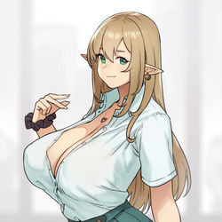 This is a pixiv picture whose title is ギャル等.