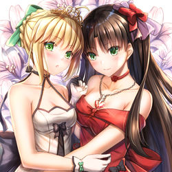 This is a pixiv picture whose title is セイバー&リン.