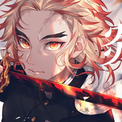 This is a pixiv picture whose title is 煉獄杏寿郎生誕祭2020.