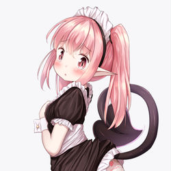 This is a pixiv picture whose title is メイド服ロリサキュバスちゃん.
