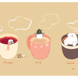 This is a pixiv picture whose title is 紅茶.