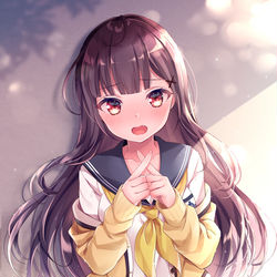 This is a pixiv picture whose title is 「先輩！それ以上は“密”ですよ…！！///」.