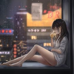 This is a pixiv picture whose title is ビール.