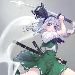 This is a pixiv picture whose title is 妖夢.