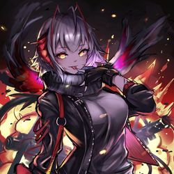 This is a pixiv picture whose title is W.